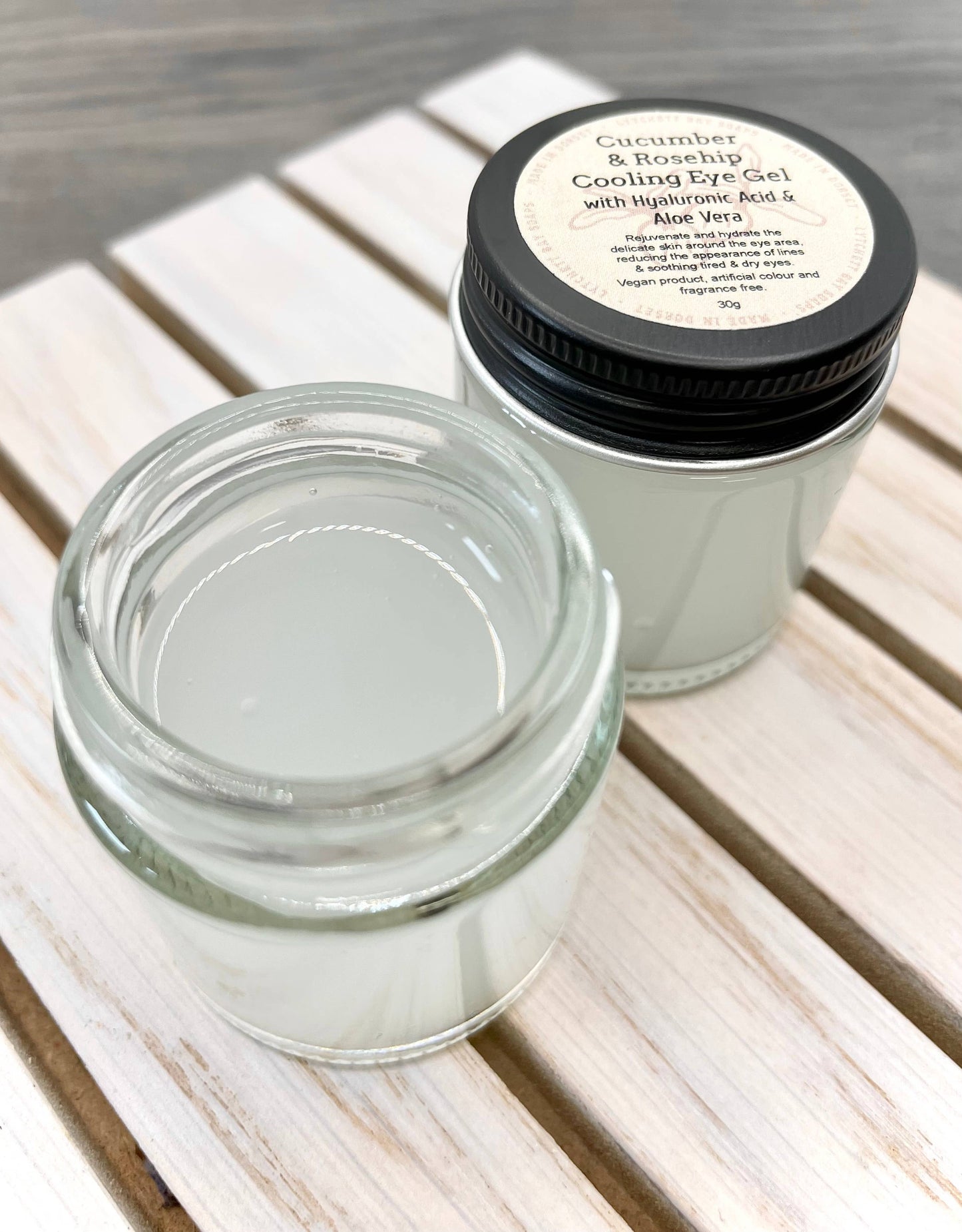 Cucumber & Rosehip Cooling Eye Gel with Hyaluronic Acid