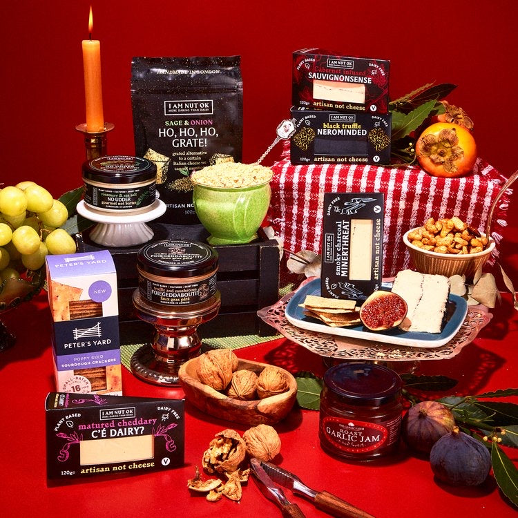 Christmas Gourmet Vegan Cheese Board - I Am Nut OK