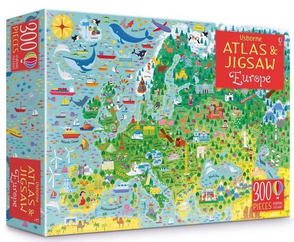 Atlas & Jigsaw Puzzle: Europe