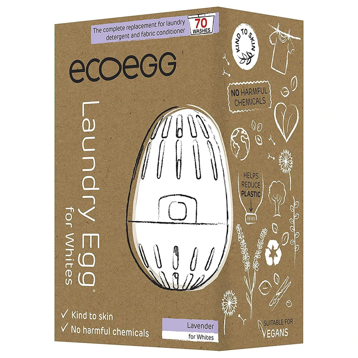 Ecoegg *Limited Edition Lavender Laundry Egg for Whites 70 washes SW