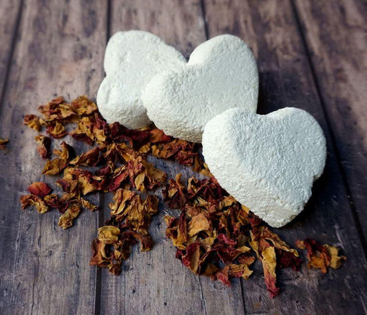 Natural Rose Bath Bombs Pack of 3