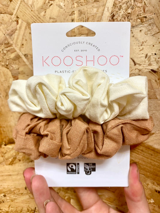 Kooshoo Plastic Free Scrunchie Duo