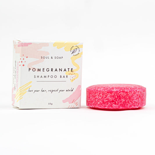 Pomegranate Solid Shampoo Bar - Vegan