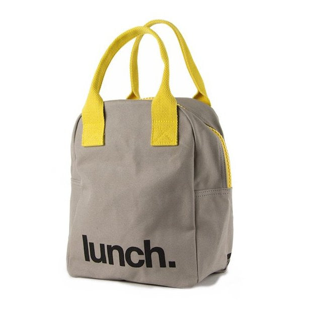 Fluf Grey & Yellow Lunch Bag