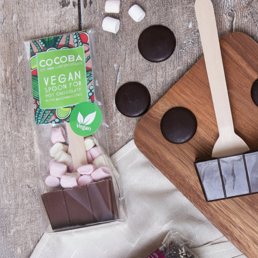 Vegan Marshmallow Milk Chocolate Hot Chocolate Spoon