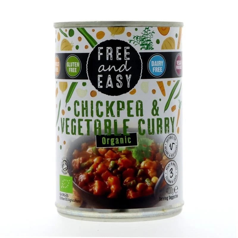 Free & Easy Chickpea & Vegetable Curry 400g