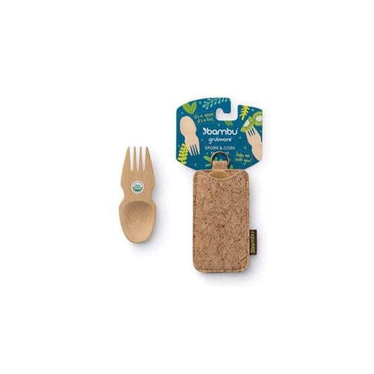 Bamboo Spork & Cork Travel Set