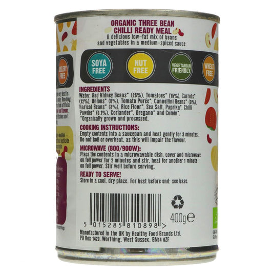 Free & Easy Three Bean Chilli (Organic) - 400g
