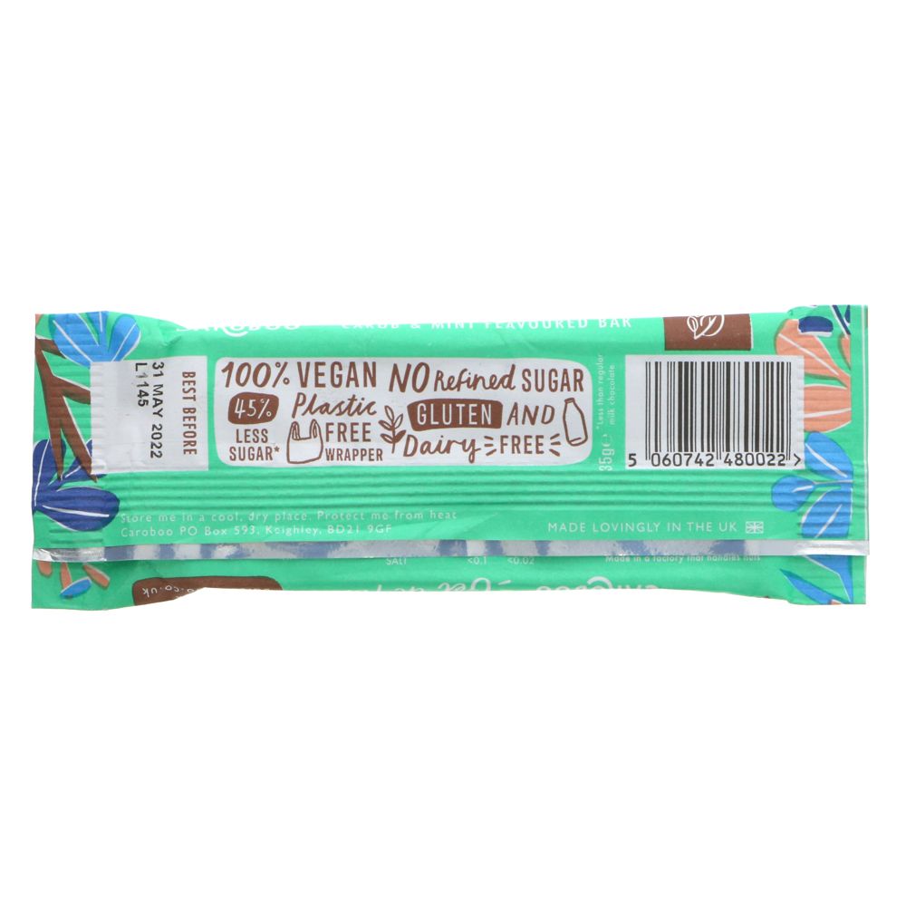 Caroboo Smooth & Creamy Mint Bar 35g