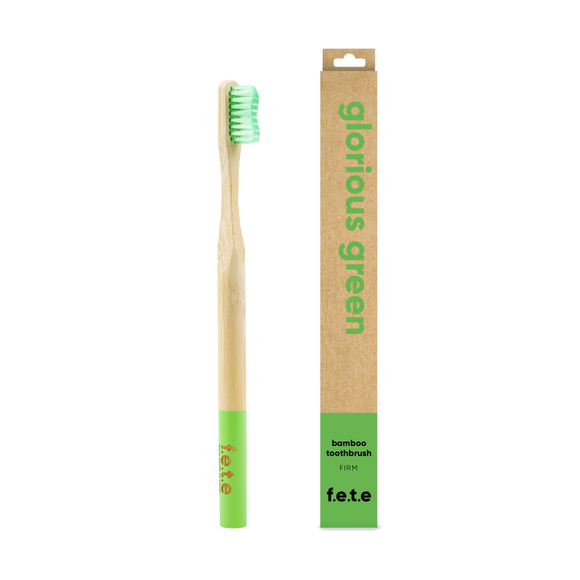 ‘Glorious Green' Bamboo Toothbrush - Firm
