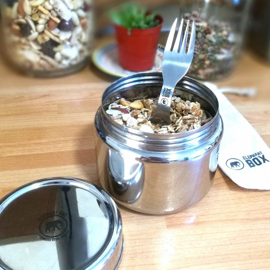 Stainless Steel Spork & Cotton Bag - SW Coast Refills