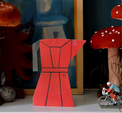 Coffee Pot Greeting Card