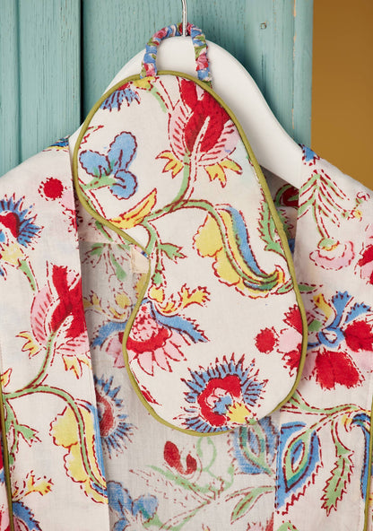 Reversible Indian Block Print Cotton Eye Mask