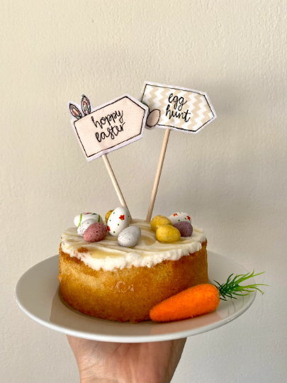 Easter Egg Hunt Flag Decoration & Cake Topper