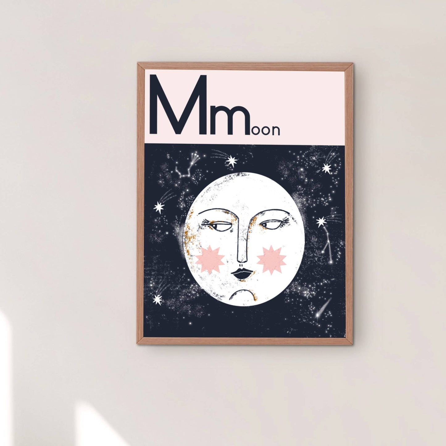 M for Moon Art Print