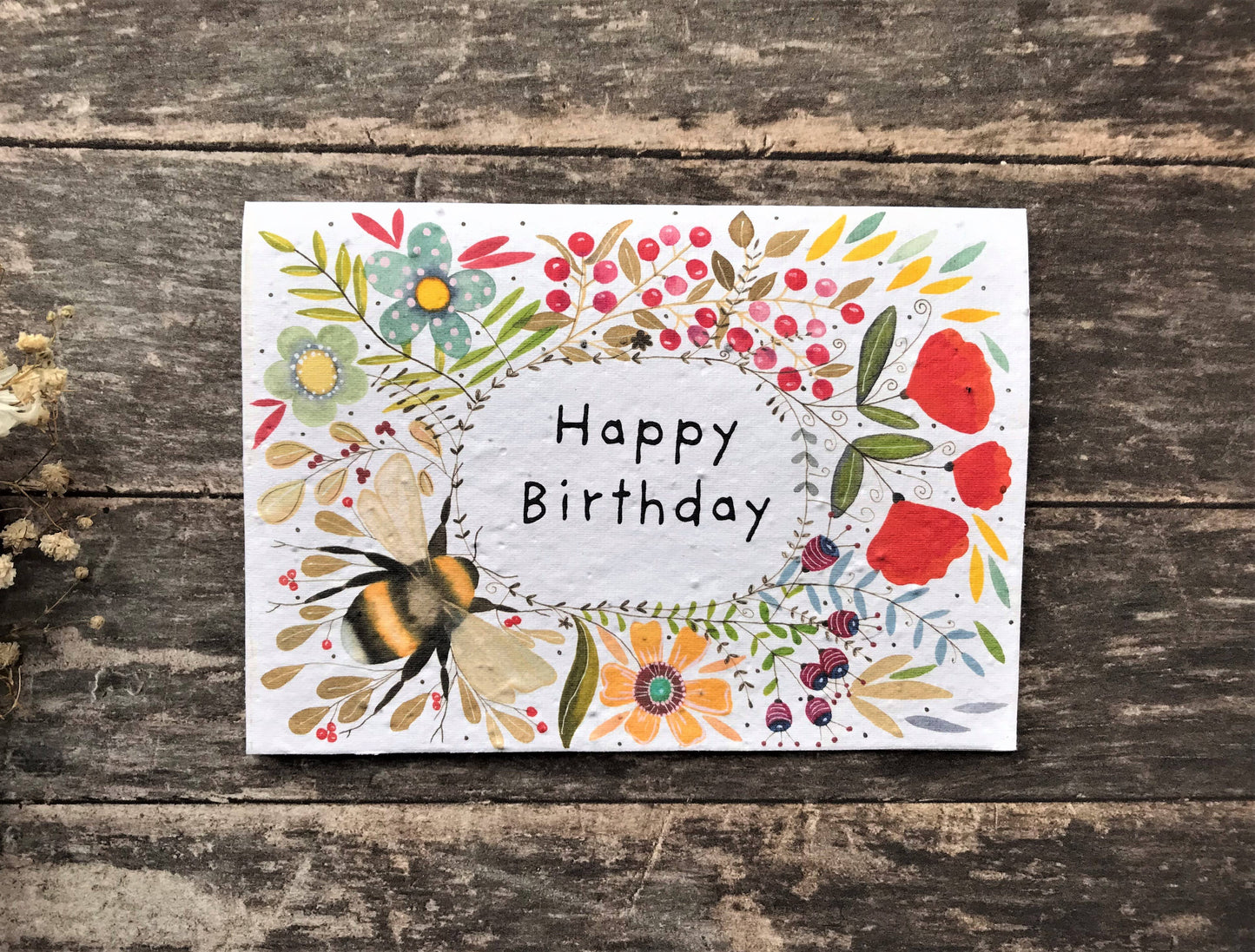 ‘Happy Birthday’ Plantable Seeded Card