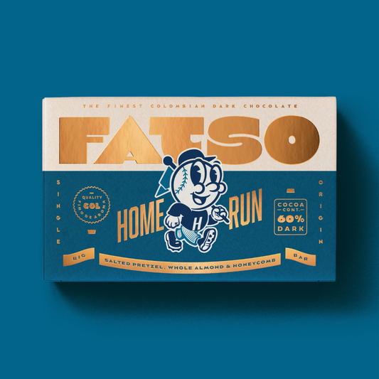 Fatso Home Run Dark Chocolate Bar 150g