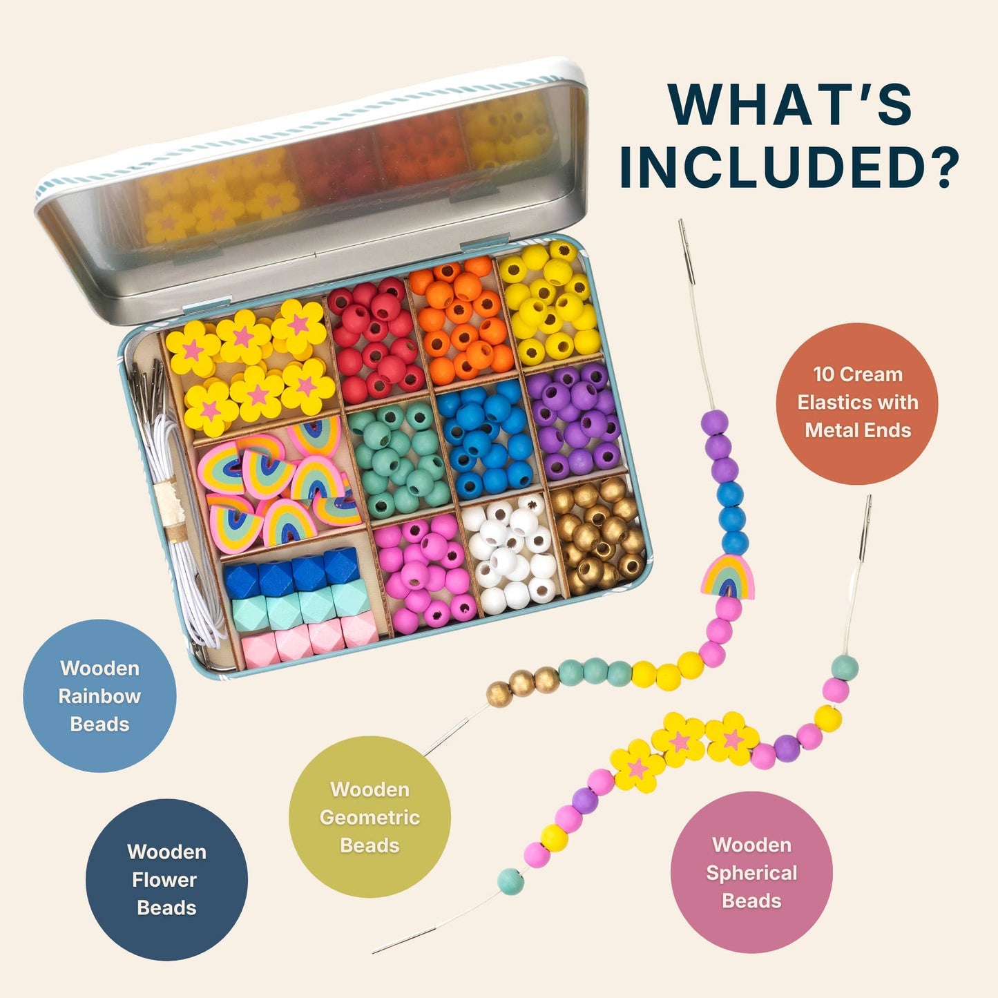 Cotton Twist Rainbow Bloom Bracelet Making Kit