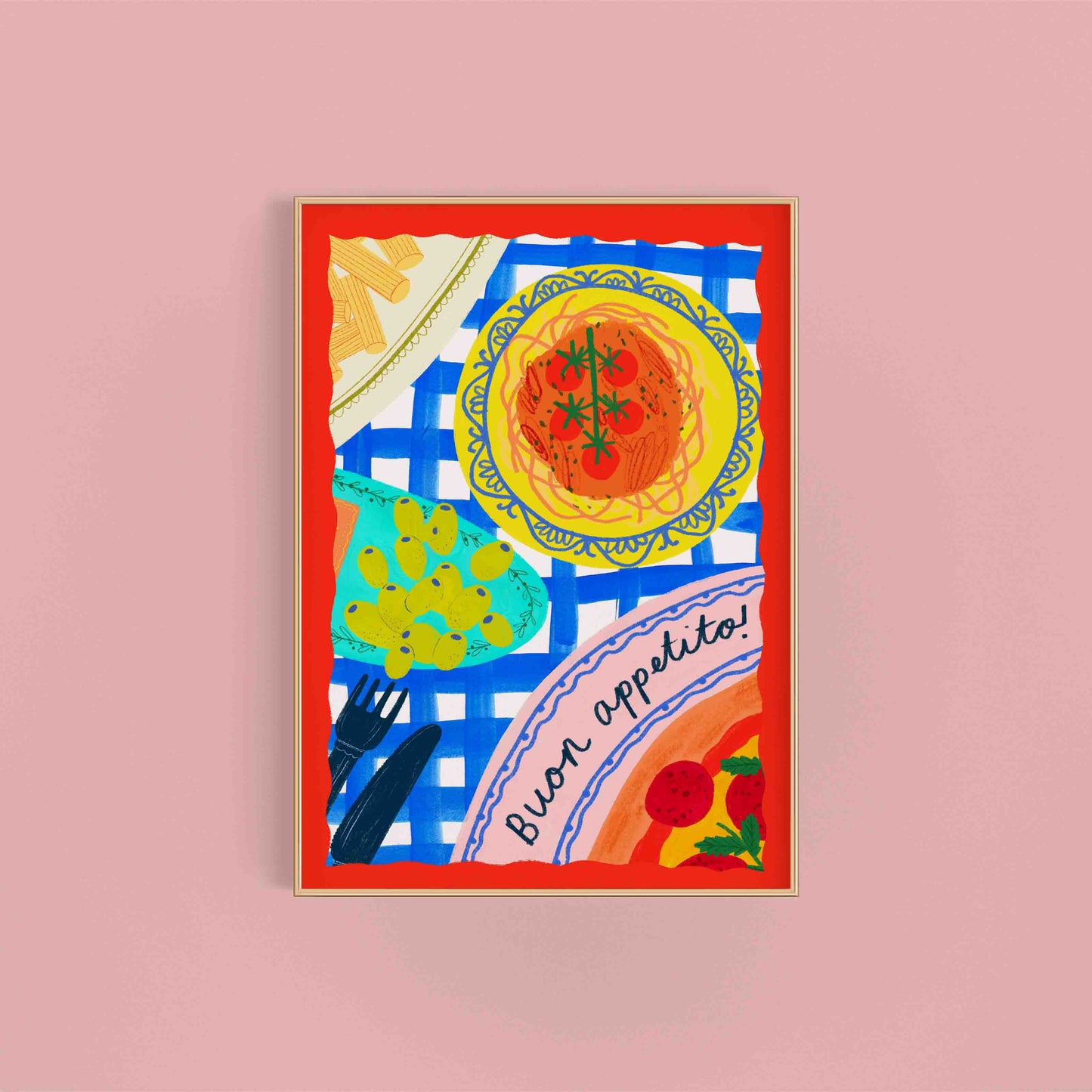Buon Appetito! Art Print A3