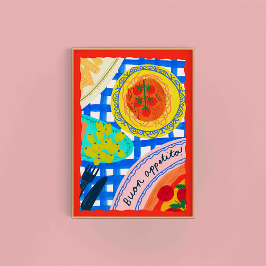 Buon Appetito! Art Print A3