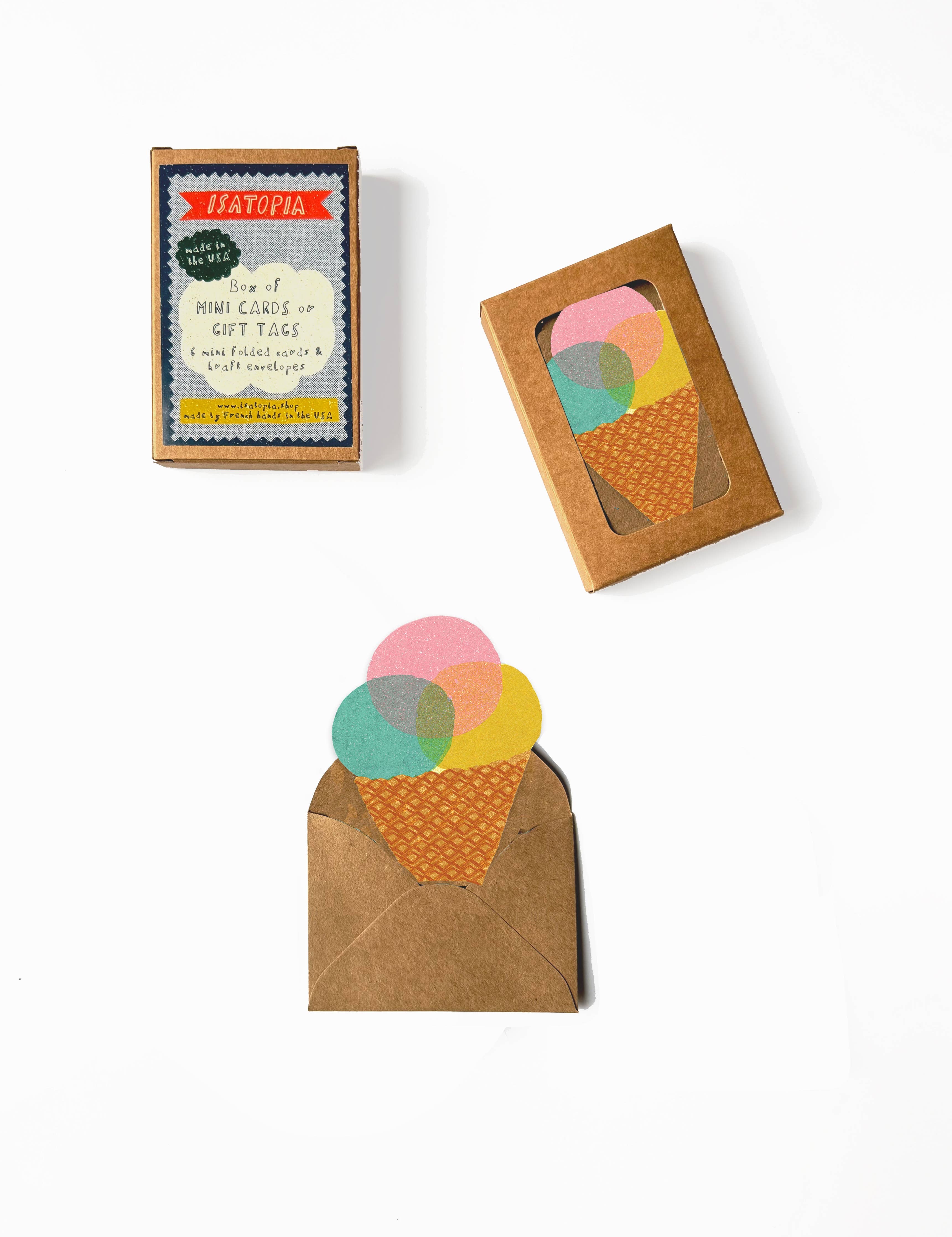 Ice Cream Mini Cards - Box of 6 – SW Coast Refills