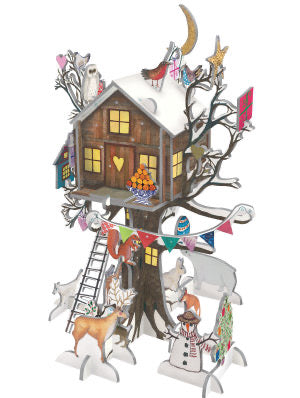 Christmas Treehouse Slot Together 3D Advent Calendar