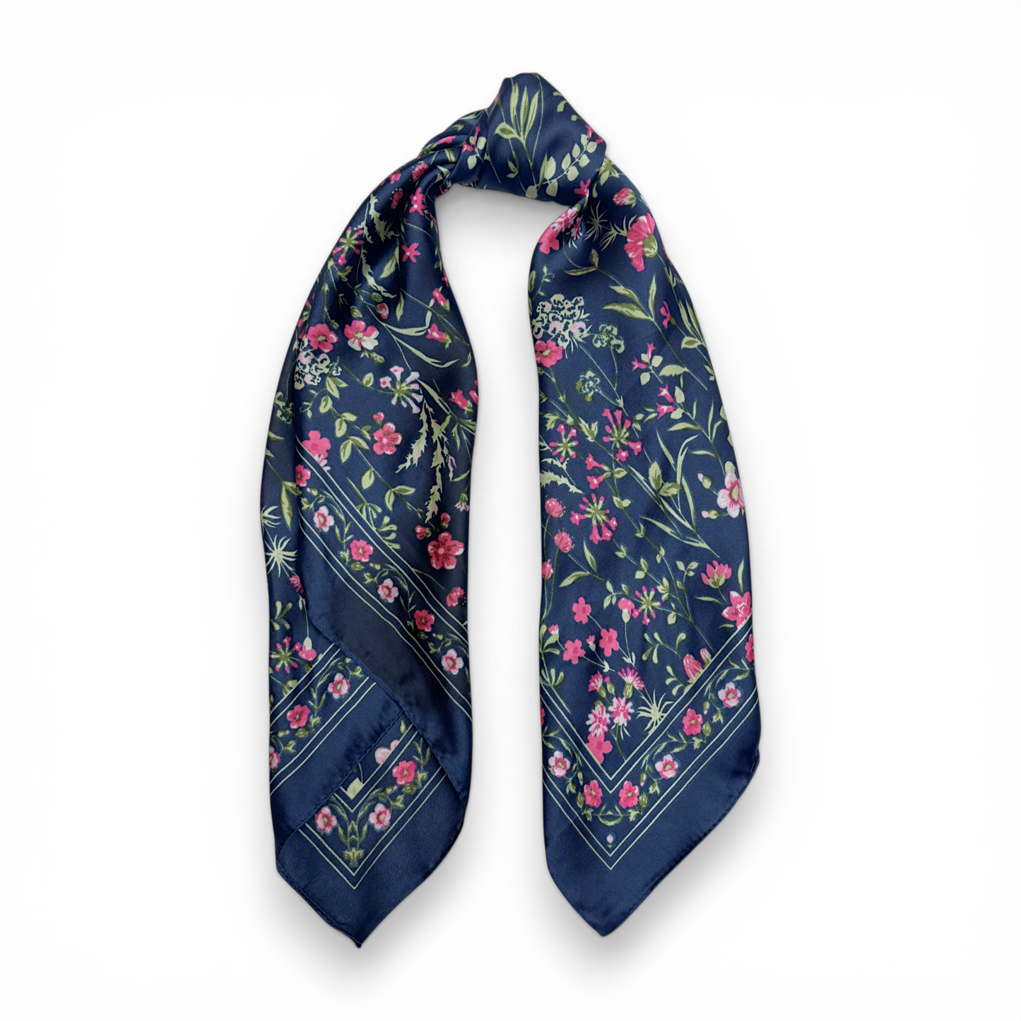Floralia Silk Touch Neckerchief Bandana Scarf