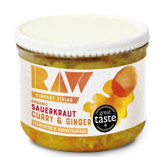 Raw Health Chilled Organic Sauerkraut - Curry & Ginger 410g
