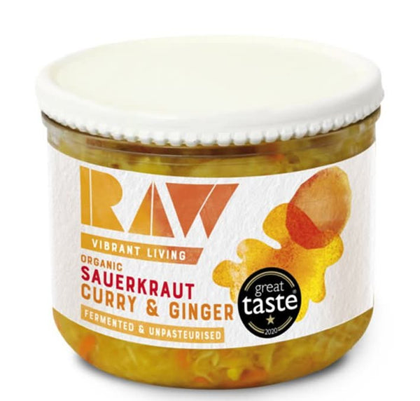 Raw Health Chilled Organic Sauerkraut - Curry & Ginger 410g