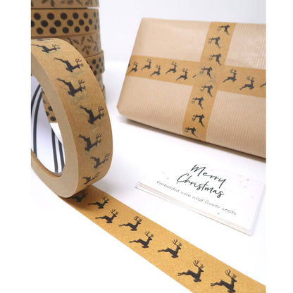 SW Coast  Christmas Paper Tape - Reindeer