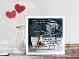 Hope Greeting Card - Fox Under The Moon