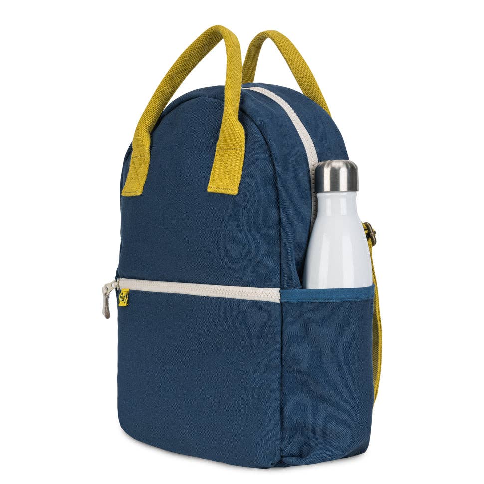 Fluf B Pack Jr Organic Cotton Kids Backpack Navy