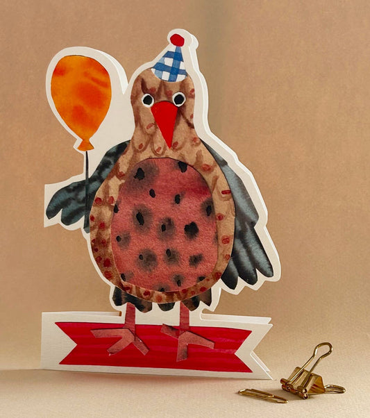 Little Birdie Cut out Card