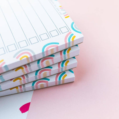 Get Shit Done Rainbow A6 Recycled Notepad