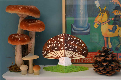 Brown Mushroom Greeting Card