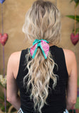 Recycled Sari Bow Scrunchie