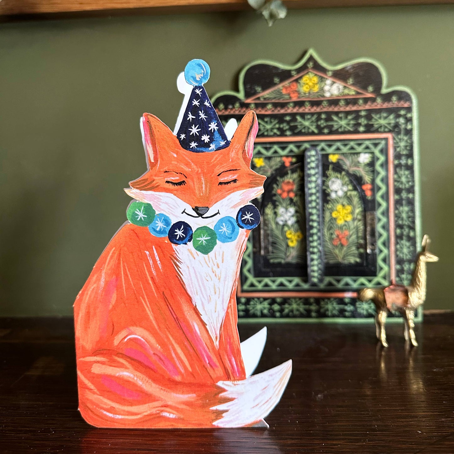 Party Fox Greetings Card