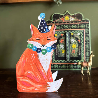 Party Fox Greetings Card