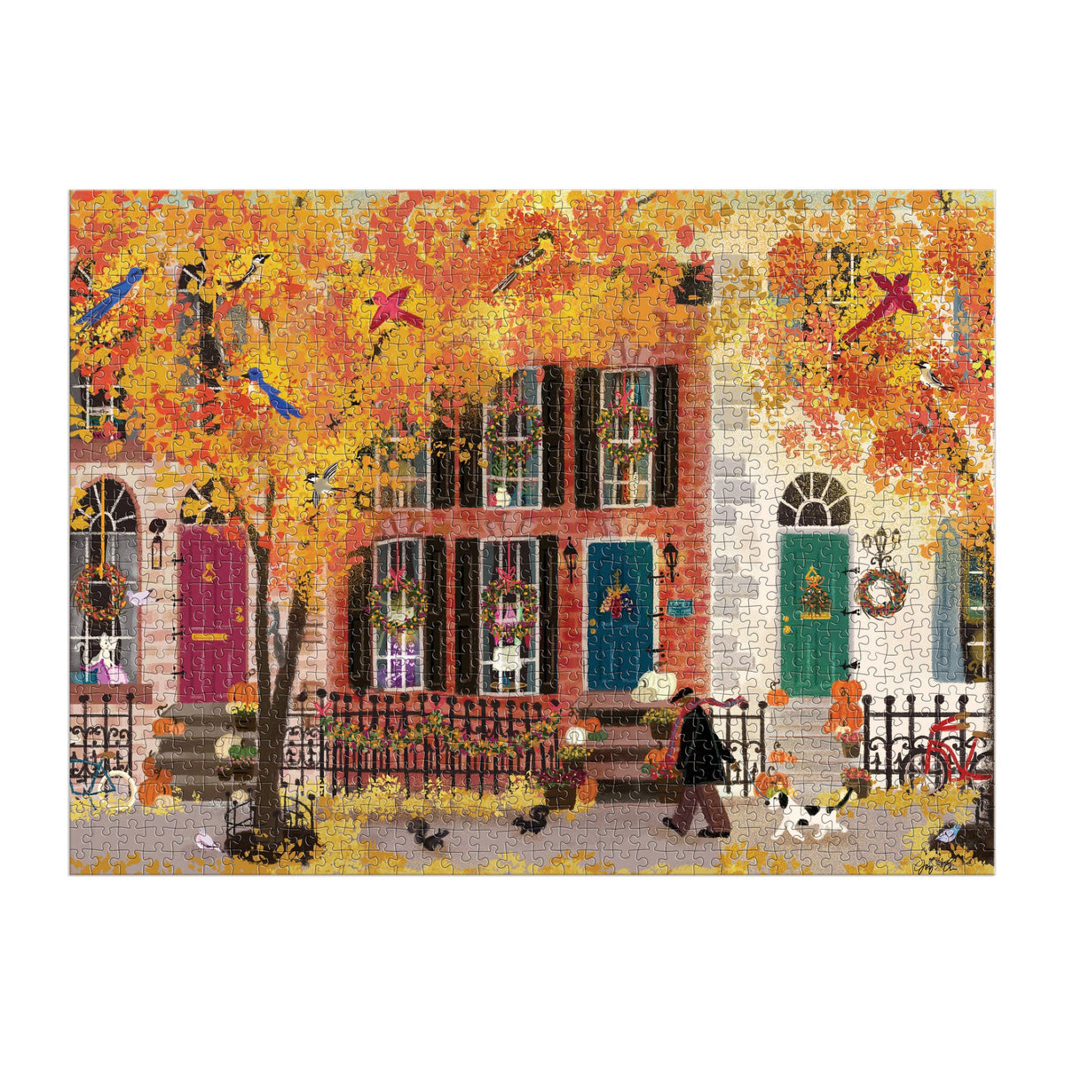 Autumn in the Neighbourhood Jigsaw Puzzle 1000 Piece