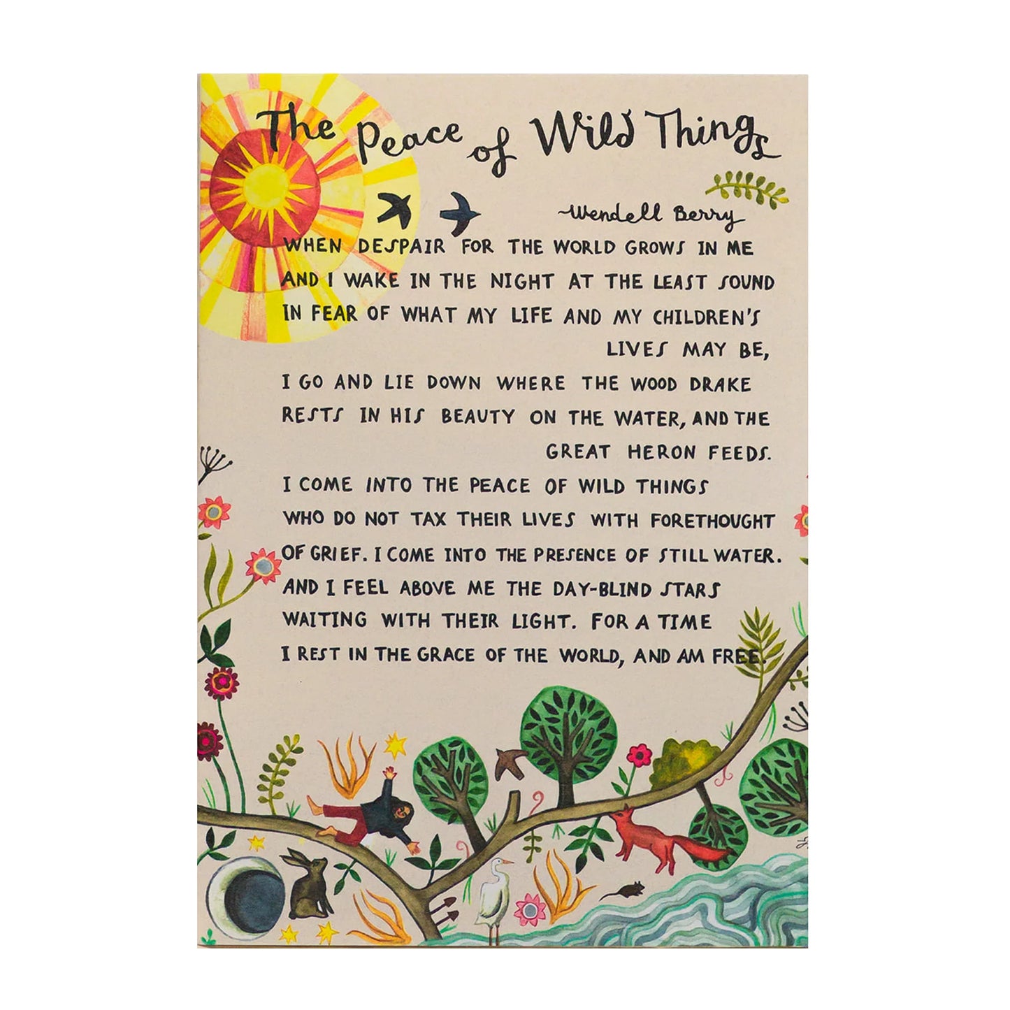 Peace of Wild Things Card
