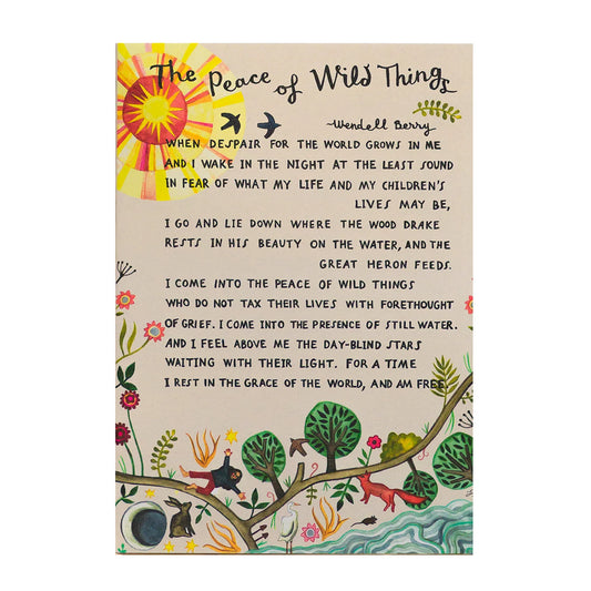 Peace of Wild Things Card