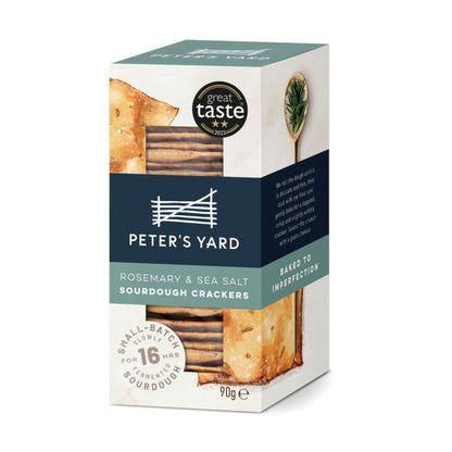 Peter's Yard Rosemary & Sea Salt Sourdough Crackers - 90g