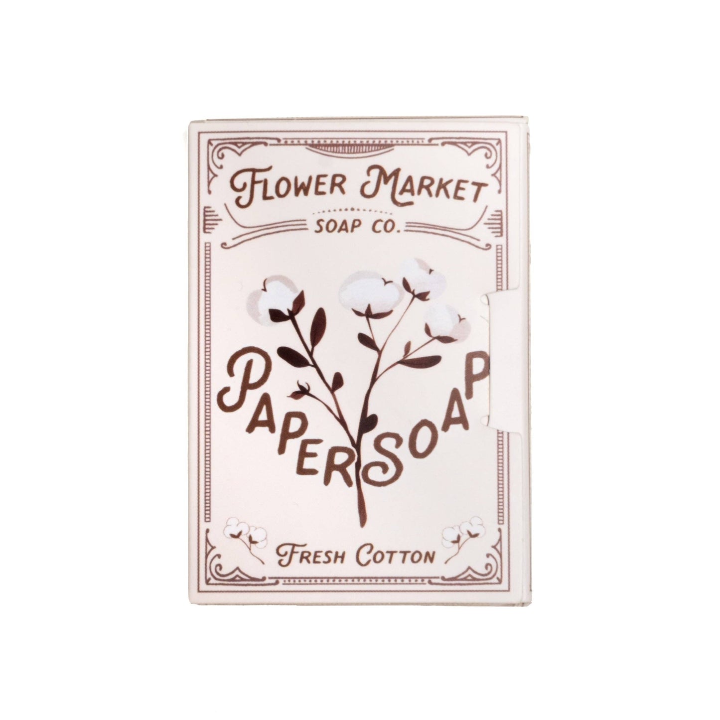 Flower Market Fresh Cotton Paper Soap - Travel Edition