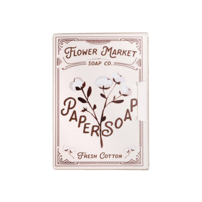 Flower Market Fresh Cotton Paper Soap - Travel Edition