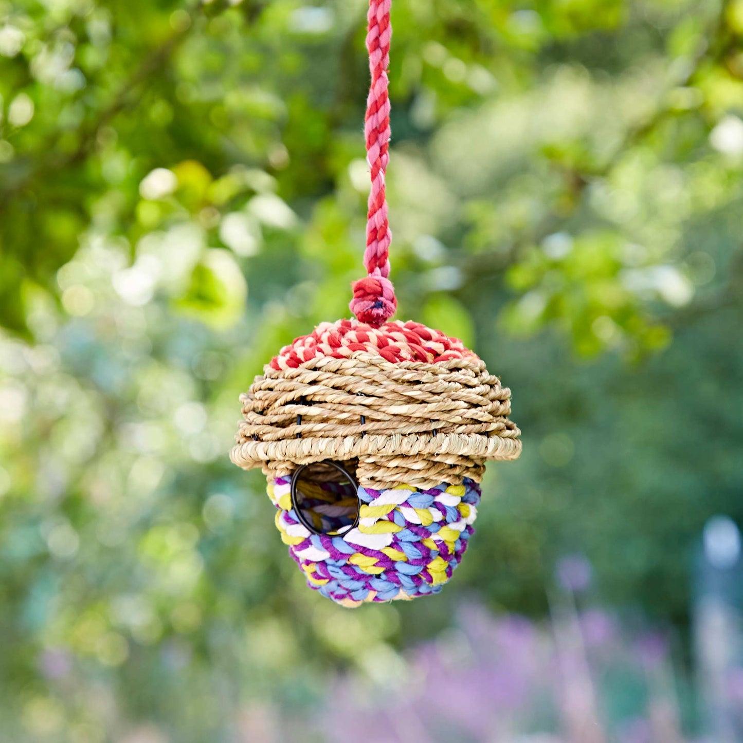 Handmade Acorn Recycled Cotton Birdhouse