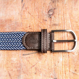 Recycled Woven Belt - Navy Fine Weave