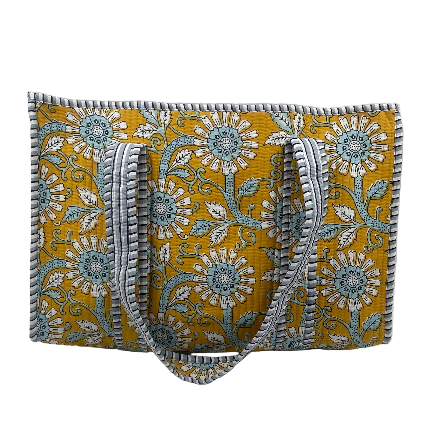 Arabelle Quilted Cotton Tote Bag