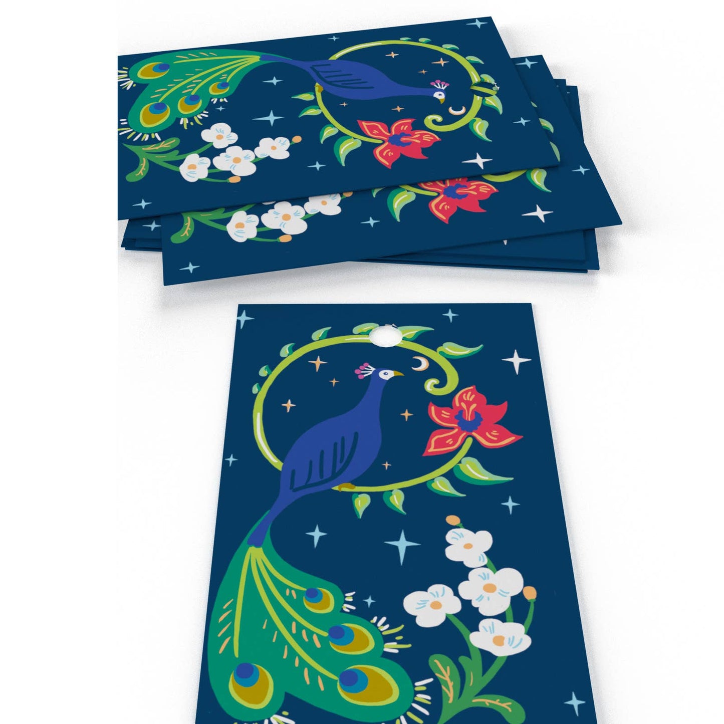 Purple Peacocks Wrapping Paper