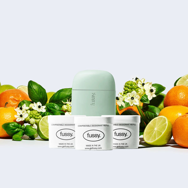 Fussy Deodorant Tropic Tonic Scent Pack - 1 case 3 refills citrus