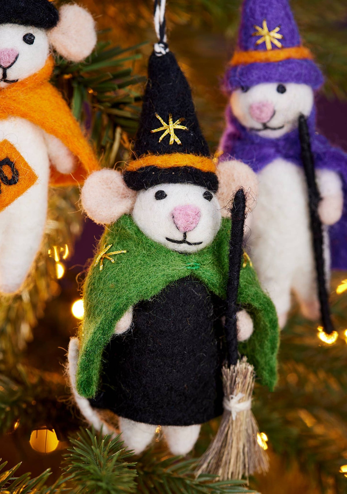 Felt Halloween Mouse Decoration
